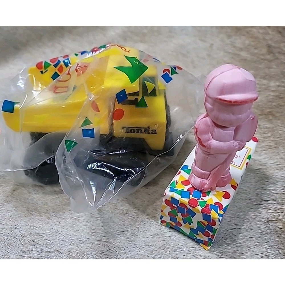 VTG Mini Tonka Dump Truck Plastic and Soap Man 1993 Toy New In Plastic By Avon